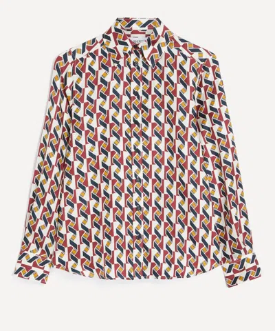 Liberty Women's Levens Terrace Relaxed Silk Shirt In Multi