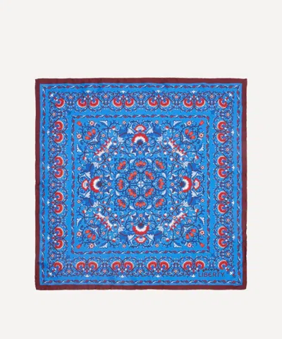 Liberty Women's Lodden 45 X 45 Silk Neckerchief In Blue