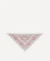 Liberty Women's Lodden Triangle 100x140 Wool-silk Scarf In White