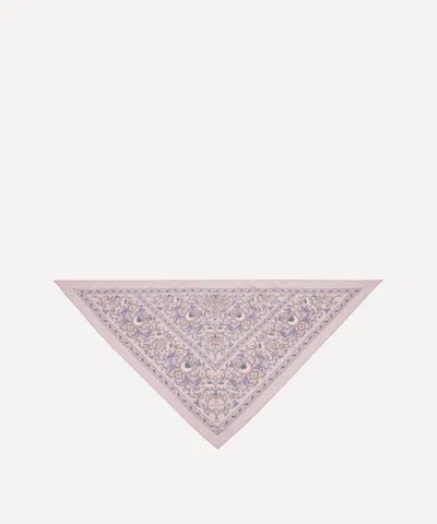 Liberty Women's Lodden Triangle 140x140 Wool-silk Scarf In Multi