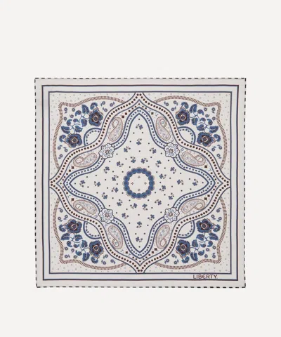 Liberty Women's Louis Silk Bandana 55 In White