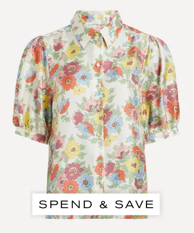 Liberty Women's Madeleine Silk Puff-sleeve Shirt