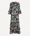 Liberty Women's Chatsworth Bloom Silk Satin Gala Maxi Dress