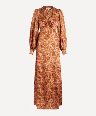 Liberty Women's Mr Hunt Silk Soiree Dress In Orange