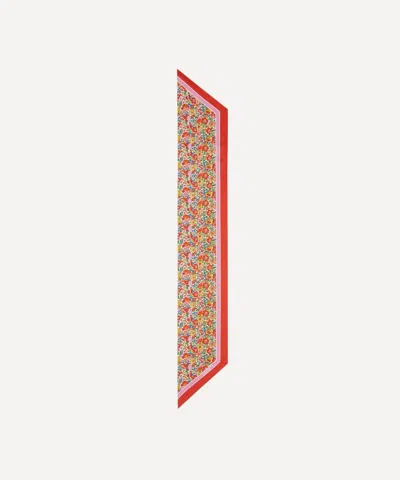 Liberty Women's Nell Annie And May 15x100 Ribbon Silk Scarf In Red