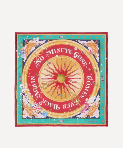 Liberty Women's No Minute Gone Silk Scarf 70 In Burgundy