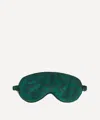 Liberty Women's Nouveau Ianthe Blossom Silk Satin Eye Mask In Green