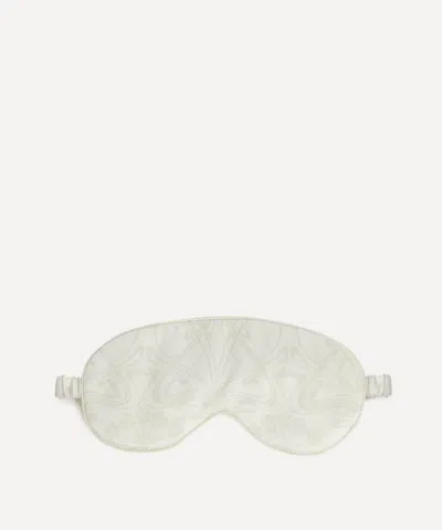 Liberty Women's Nouveau Ianthe Silk Satin Eye Mask In White