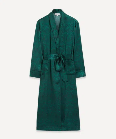 Liberty Women's Nouveau Ianthe Silk Satin Long Robe