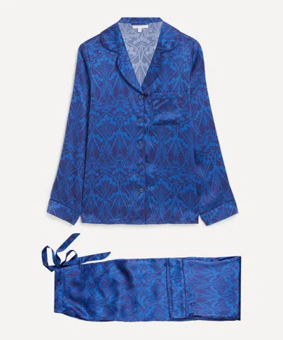 Liberty Women's Nouveau Ianthe Silk Satin Pyjama Set