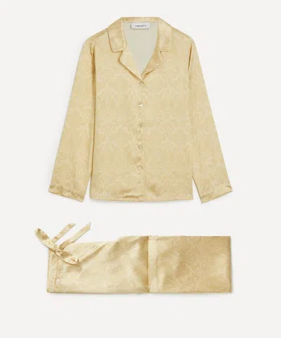 Liberty Women's Nouveau Ianthe Silk-satin Pyjama Set In Gold
