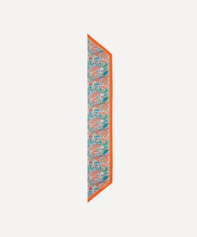 Liberty Women's Oscar Palace 15x100 Ribbon Silk Scarf In Orange