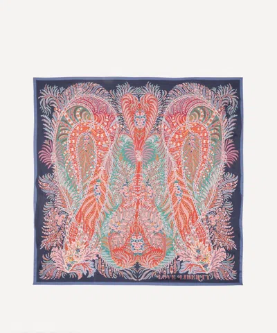 Liberty Women's Paisley Heart Silk Scarf 140 In Multi