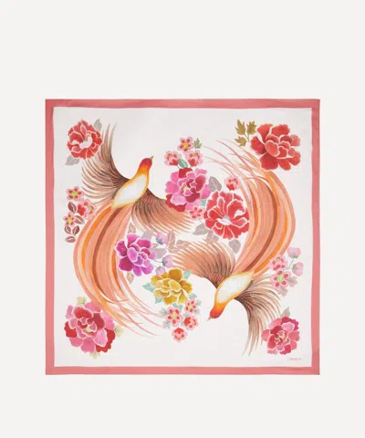 Liberty Women's Paradise Shawl Silk Scarf 140 In White