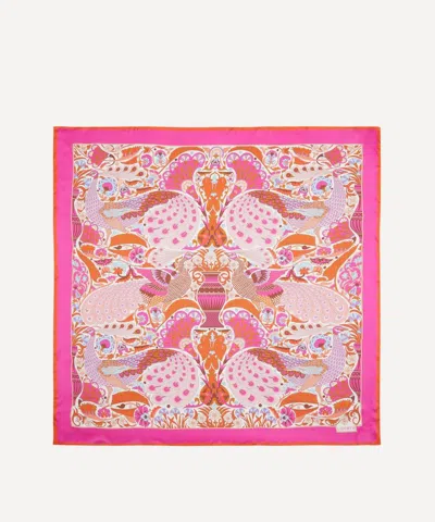 Liberty Women's Peacock Fiesta 140x140 Silk Scarf