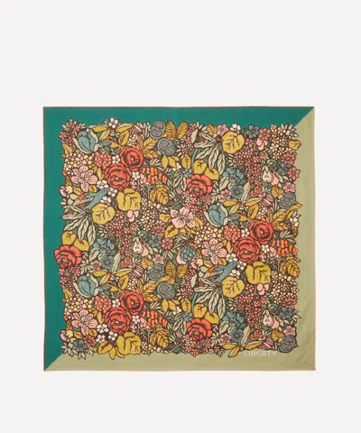 Liberty Women's Pomegranate Silk Scarf 90 In White