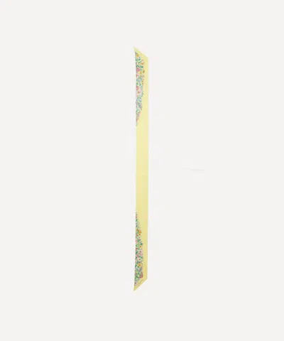 Liberty Women's Rachel 8x160 Skinny Silk Scarf In Yellow