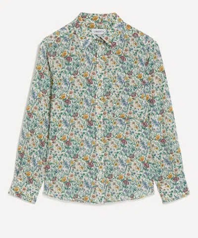 Liberty Women's Rachel Meadow Relaxed Silk Shirt In Multi