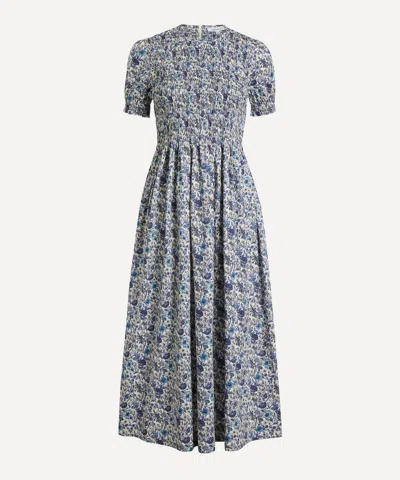Liberty Women's Rachel Short-sleeve Smock Dress In Blue