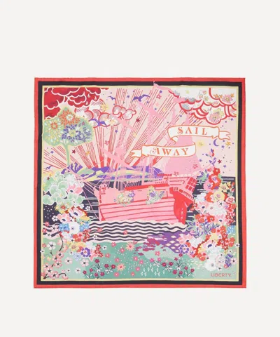 Liberty Women's Sail Away Silk Scarf 70 In Pink
