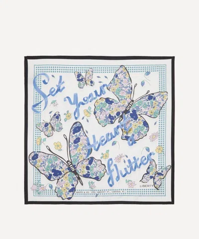 Liberty Women's Set Your Heart A Flutter Silk Scarf 45 In Lilac