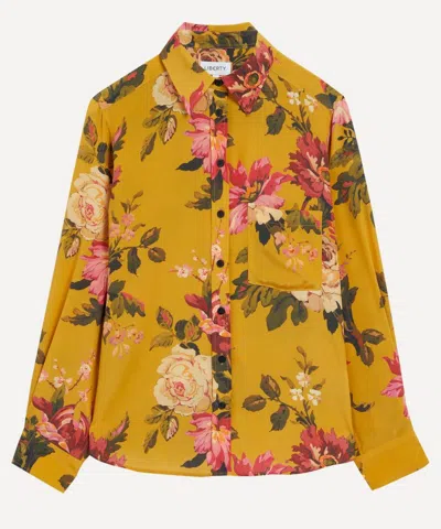 Liberty Women's Stately Kristina Silk Crepe De Chine Relaxed Shirt