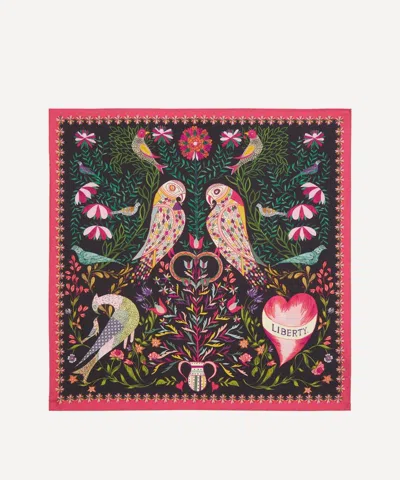 Liberty Women's Stolen Heart Silk Scarf 45 In Pink