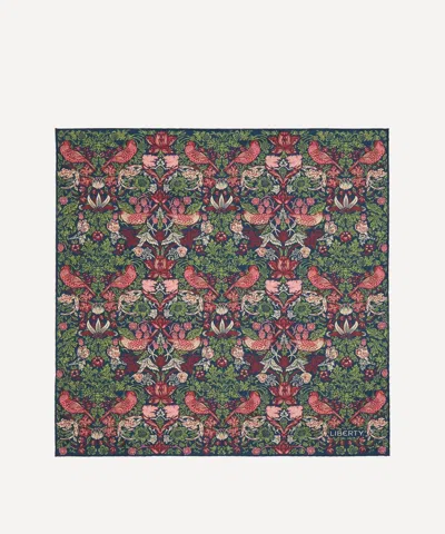Liberty Women's Strawberry Meadowfield Silk Scarf 70 In Multi