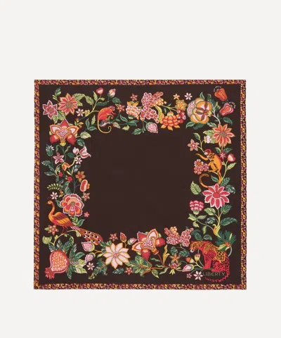 Liberty Women's Tree Of Life Forest Silk Scarf 45 In Black