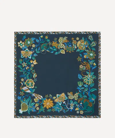 Liberty Women's Tree Of Life Forest Silk Scarf 45 In Blue