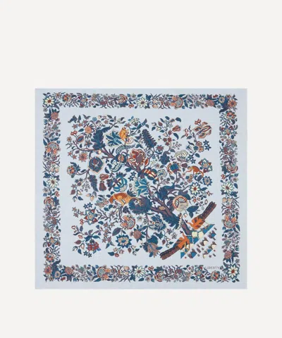 Liberty Women's Tropical Tree Of Life Silk Scarf 90 In Blue