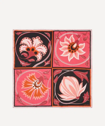 Liberty Women's Tudor Floral Silk Scarf 90 In Pink