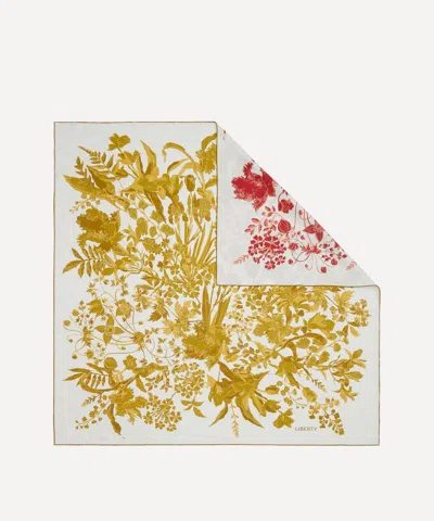 Liberty Women's Una Blooms Double Sided Silk Scarf 90 In Neutral