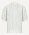 Liberty Women's Victoria's Lace Embroidered Puff-sleeve Shirt In White