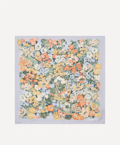 Liberty Women's Watercolour Thorpe Silk Scarf 45 In Purple