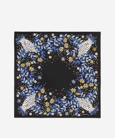 Liberty Women's Where Flowers Bloom Silk Scarf 90 In Black