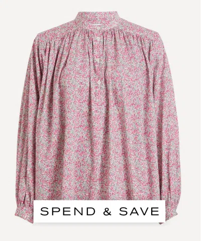 Liberty Women's Wiltshire Bud Boho Shirt In Green