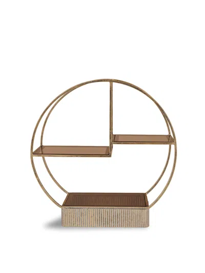 Libra Interiors Belvedere Aged Gold Buffet Stand Small