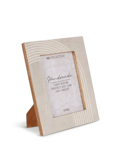 Libra Interiors Photo Frame Mango Wood Beige 13x18cm In Cream