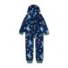 Licensed Properties Big Kid Boys Jurassic World Microfleece Hooded Long Sleeve One Piece Pajama In Blue
