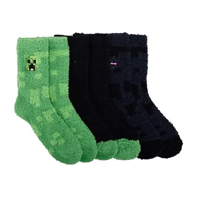 Licensed Properties Kids' Boys 3 Pair Crew Socks In Green