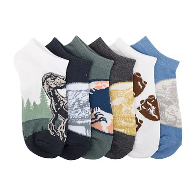 Licensed Properties Kids' Boys 6 Pair No Show Socks In White