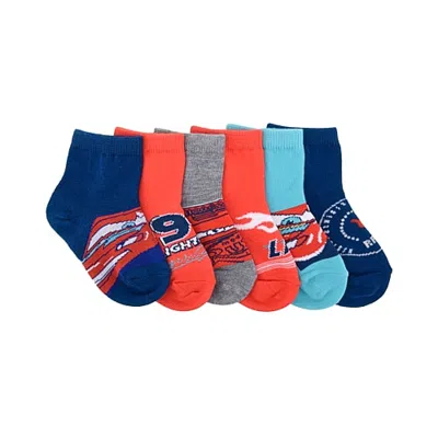 Licensed Properties Kids' Boys 6 Pair Quarter Ankle Socks In Blue
