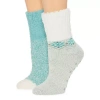 Licensed Properties Cozy Crew Womens Multi-pack 2 Pair Slipper Socks In Gray