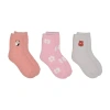 Licensed Properties Cozy Little & Big Kid Girls 3 Pair Squishmallows Crew Socks In Pink