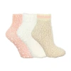 Licensed Properties Cozy Low Cut Womens Multi-pack 3 Pair Slipper Socks In Multi