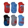 Licensed Properties Little & Big Kid Boys 6 Pair Spiderman No Show Socks In Multi