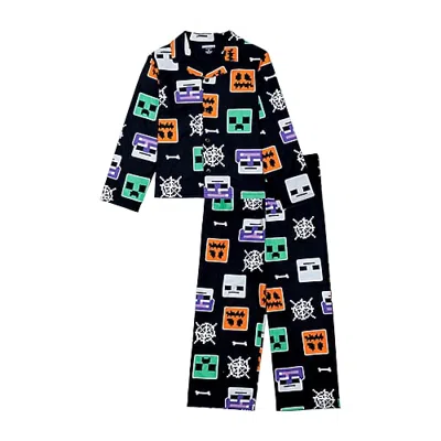 Licensed Properties Little & Big Kid Boys Minecraft Long Sleeve 2-pc. Pajama Set In Black