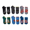 Licensed Properties Little & Big Kid Boys Multi-pack 6 Pair Justice League No Show Socks In Multi
