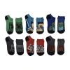 Licensed Properties Little & Big Kid Boys Multi-pack 6 Pair Minecraft No Show Socks In Green